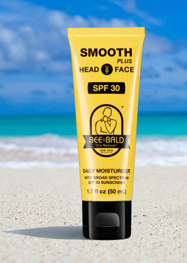 Bee-Bald-Smooth-Plus-on-beach